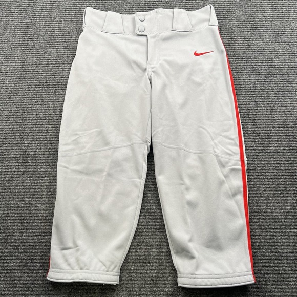 Nike Boys‎ Large Vapor Select High Pipped Baseball Pants BQ6444-056 Gray Red NWT - Picture 1 of 6